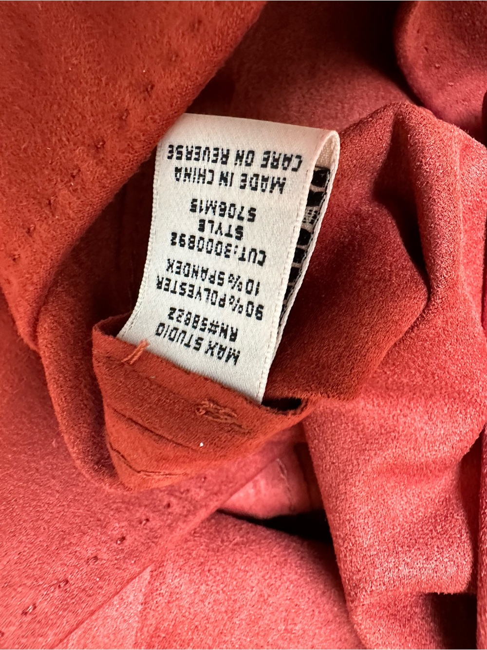 NWT Max Studio Terracotta Faux Suede A-Line Mini Skirt - Size S - Picture 10 of 11